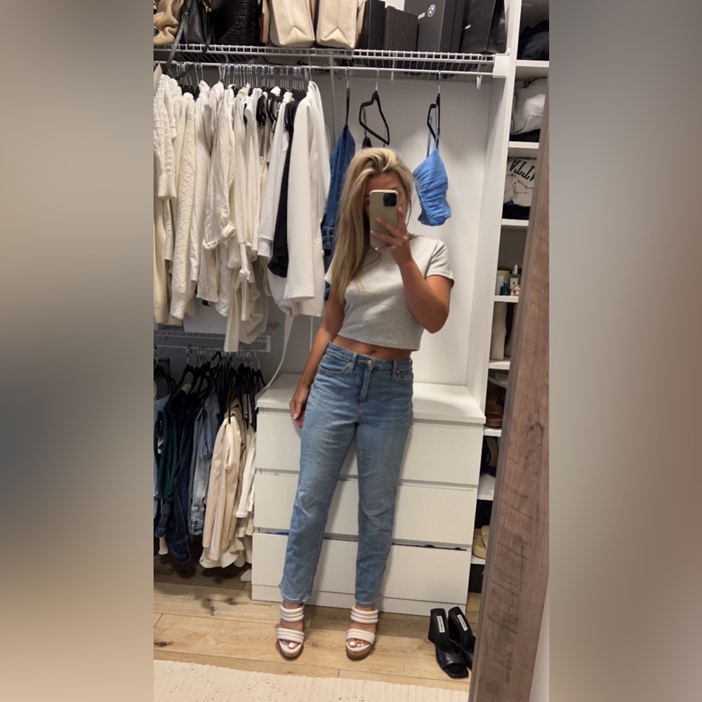Straight leg jeans